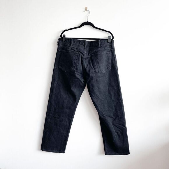 Banana Republic Mens Dark Wash Denim Straight Jeans Black 38x32 - Picture 2 of 9